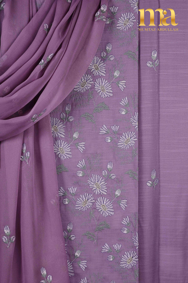 Winter Embroidered Suit with Chiffon Dupatta Z-519 PP