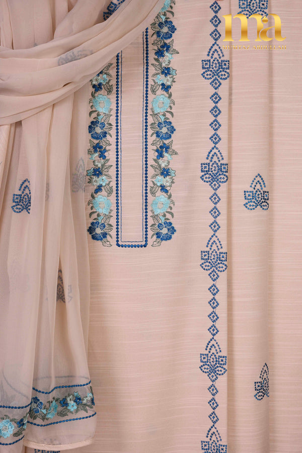 Winter Embroidered Suit with Chiffon Dupatta Z-598 OFW