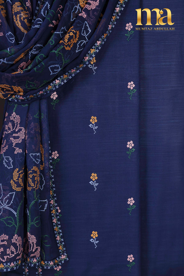 Winter Embroidered Suit with Chiffon Dupatta Z-349 NB