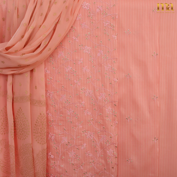 Embroidered Suit with Chiffon Dupatta Z-499-P PN