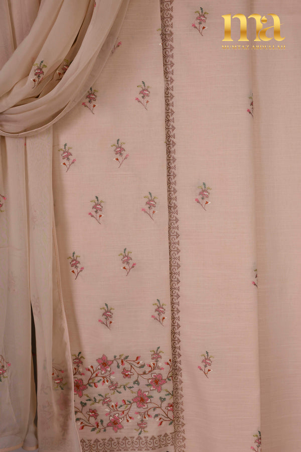 Embroidered Lawn Suit with Chiffon Dupatta Z-567 OFW