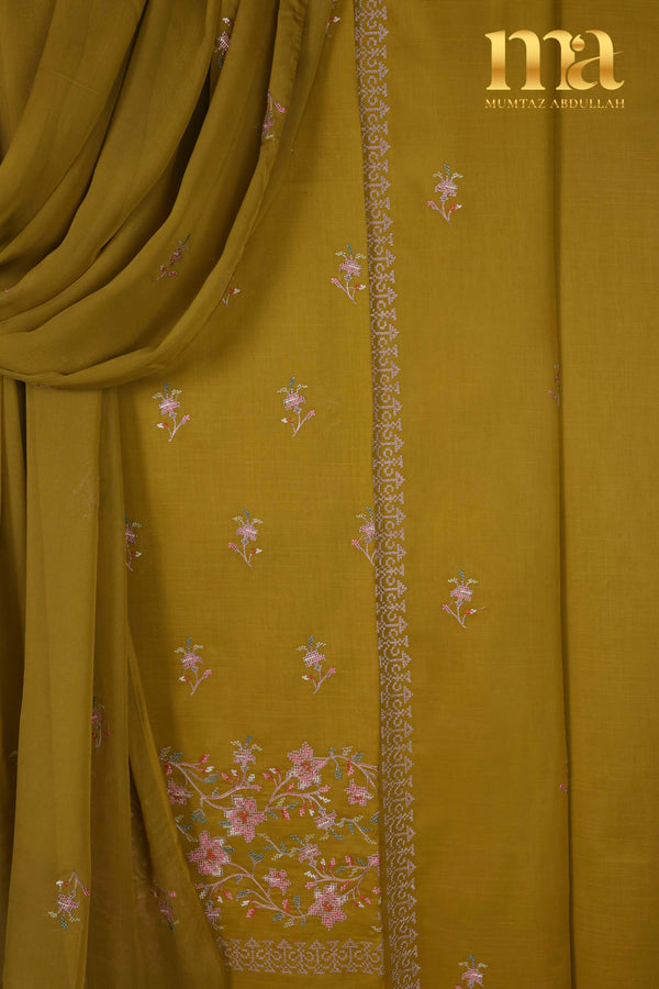 Embroidered Lawn Suit with Chiffon Dupatta Z-567 MG