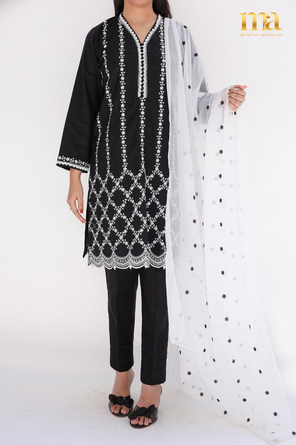 Stitched Kurta - U-3075-BK
