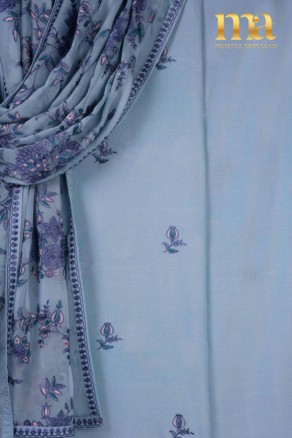 Embroidered Winter Suit with Chiffon Dupatta Z-590 KL SB