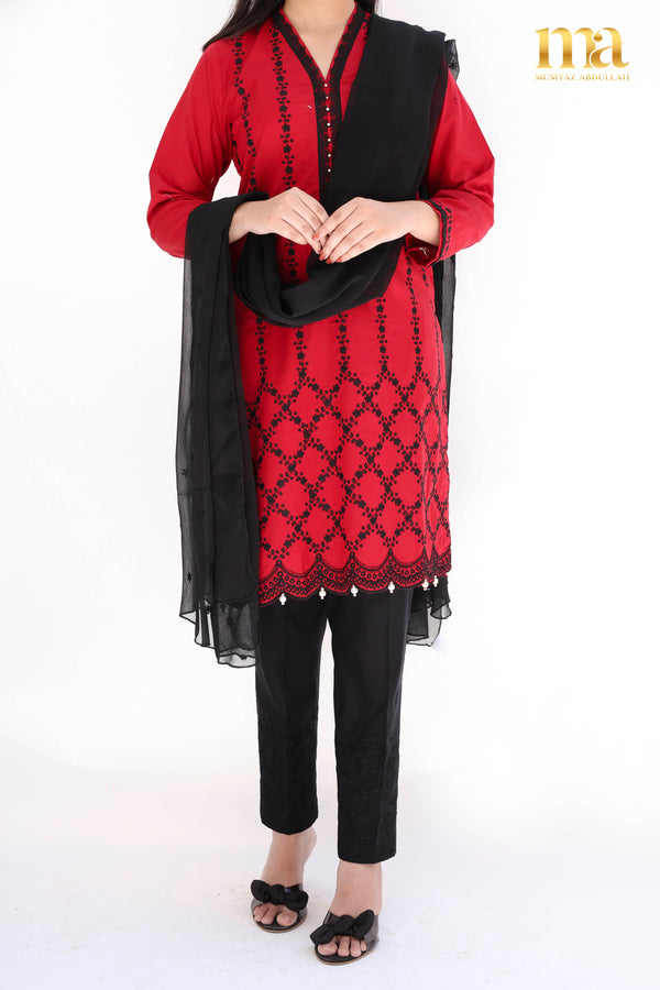 Stitched Kurta - U-3075-RD
