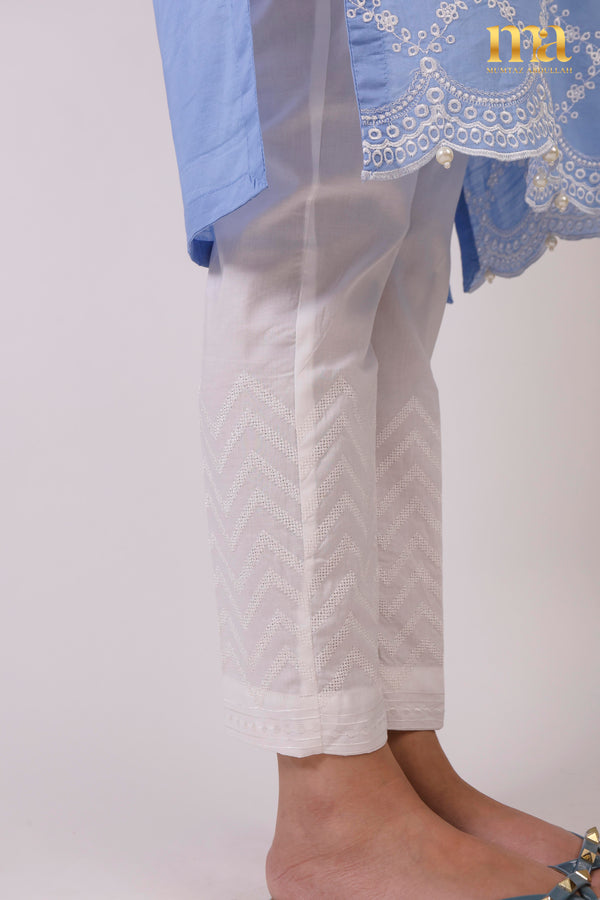 UNS EMB Trouser - Z 330 White