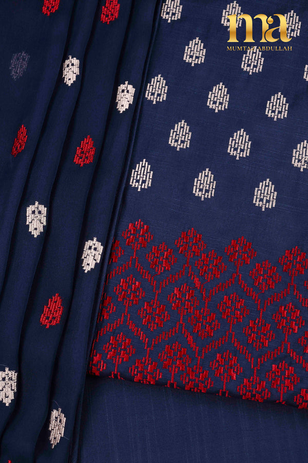 Winter Embroidered Suit with Chiffon Dupatta Z-101 NB