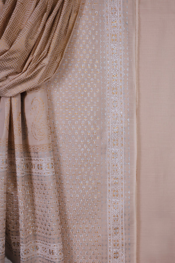 Block Print Suit with Lawn Dupatta - BP 284 LD OFW