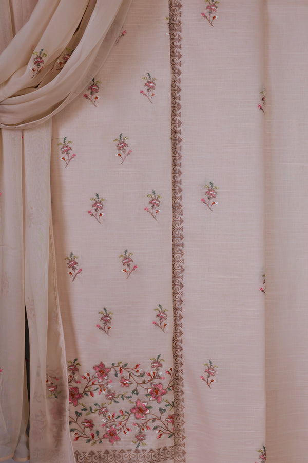 Embroidered  Suit with Chiffon Dupatta Z-567 OFW