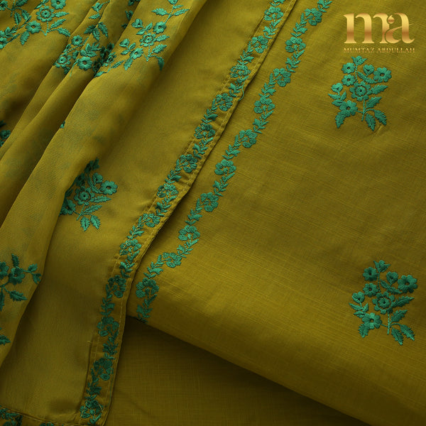 Embroidered Lawn Suit with Chiffon Dupatta Z-409 MG